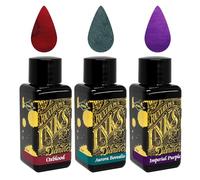 Diamine Tinta de Pluma Estilográfica 30ml - 3 x Botellas - Oxblood & Imperial Purple & Aurora Borealis