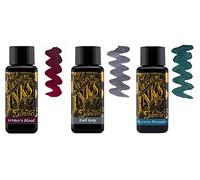 Diamine Tinta de Pluma Estilográfica 30ml - Writer's Blood, Earl Grey, Aurora Borealis - 3 x Botellas