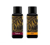 Diamine Tinta para pluma estilográfica, 30 ml, sangre de buey y sepia, paquete de 2