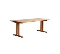 DIANXI Mesa de Comedor Moderna Banco de Trabajo geométrico 160 x 80 75 cm, Escritorio Madera Maciza for Sala Estar, Mesa Comedor Sencilla y Grande, Ideal for cafeterías restaurantes