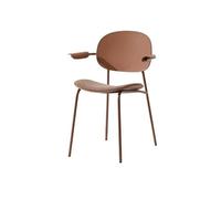 DIANXI Silla de Dormitorio Sillón nórdico Moderno y Sencillo, Silla de Comedor Colgante, Escritorio, Restaurante, Mesa Paquete Suave, Arte Hierro for el hogar