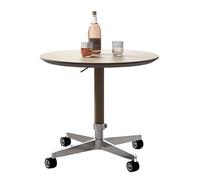 DIANXI Sofá Mesa de Centro Mesa Auxiliar for sofá móvil, Mesa de Comedor Redonda pequeña, Escritorio con Carrito elevable y bajable