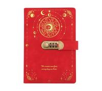 Diario con cerradura | Cuaderno de fijación de objetivos A5 | Cuaderno para tomar notas - para adultos Adolescentes Estudiantes Viajes Cumpleaños Vacaciones Oficina en casa