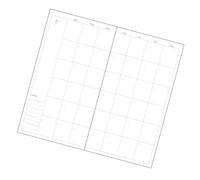 Diario de con 60 hojas, cuaderno organizador de planes mensuales, planificador portátil para oficina, diario de profesional para estudiantes, cuaderno de oficina