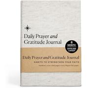 Diario de oración cristiana y diario de gratitud, devocional diario guiado con versículos de la Biblia, indicaciones de oración y reflexión, diario de fe para mujeres y hombres