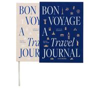 Diario de viaje BON VOYAGE, azul, Printworks