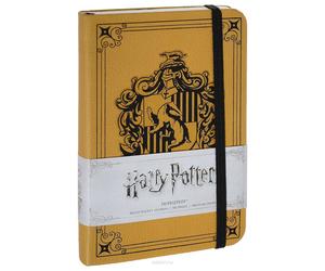 Diario Encartonado De Harry Potter Hufflepuff Con Rayas De Insight Editions