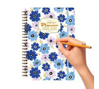 Diario Planner, 5-Year Coil Bound Datebook & 2026-2030 Monthly Planner for School, Students, Business, Work, Desk Organization, Scheduling, Goal Setting, and Long-Term Planning