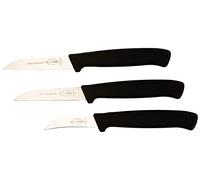 Dick F ProDynamic 85700042 - Juego de cuchillos de cocina (3 piezas, 1 cuchillo de cocina con o sin filo ondulado y 1 cuchillo pelador)