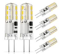 DiCUNO Bombilla LED G4 12V, Blanco frío 6000K, 1.2W, 120lm, Pack de 6