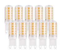 DiCUNO Bombilla LED G9 3W, Blanco cálido 2700K, 410lm, Pack de 10