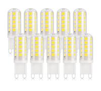 DiCUNO Bombilla LED G9 3W, Blanco frío 6000K, 410lm, Pack de 10