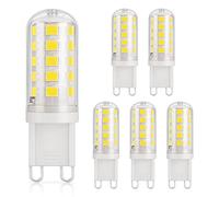 DiCUNO Bombilla LED G9 3W, Blanco frío 6000K, 410lm, Pack de 6