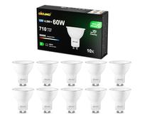 DiCUNO Bombilla LED GU10, 4.5W Equiv 60W, 5000K, 710lm, Clase B, Pack de 10