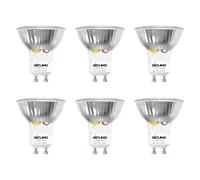 DiCUNO Bombilla LED GU10 5W, Equivalente halógena 50W, 400lm, luz cálido 2700K, No regulable, 220-240V, Ángulo amplio 120° Spotlight, Foco LED para interiores, Pack de 6