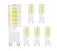 DiCUNO G9 Bombilla LED 3W, Blanco frío 6000K, 380lm, 100-240V, Pack de 6