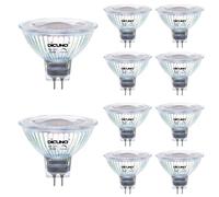 DiCUNO Regulable Bombilla LED GU5.3, 6W Equiv 60W, 2700K, 420lm, Pack de 10