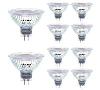 DiCUNO Regulable Bombilla LED GU5.3, 6W Equiv 60W, 4000K, 440lm, Pack de 10