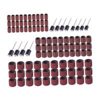 Didiseaon 102 piezas Tambores Lijado Reutilizables con Bandas de Lijado Grit Compatible con Taladros Rotativos para Madera y Piedra Incluye Mandriles de Pequeños Medianos y Grandes