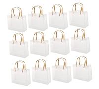 Didiseaon 12 Piezas Bolso tote helado bolsa de papel de flores decoraciones de flores de boda bolsas bag bolsa de almacenamiento de bolsa de transparente de polivinilo