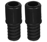 Didiseaon 2 Piezas Conector de Mango de Escoba Tapa de Repuesto para Mango de Trapeador Plástico Negro Mejor Control Instalación Sencilla