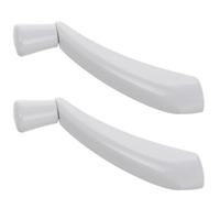 Didiseaon 2 Piezas Manivela Manual para Ventanilla de Coche Diseño Compacto y Cuerpo de Metal Blanco Compatible Modelos Antiguos para Uso en Ventanas Manuales