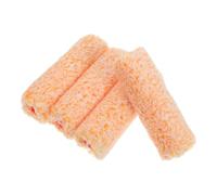 Didiseaon 4 Piezas Cubiertas de Rodillos de Pared, Rodillo de Pintura Pequeño de Hilo de Algodón, Naranja, Diseño Ergonómico, Cobertura Uniforme, para Manualidades DIY y Pintura de Paredes