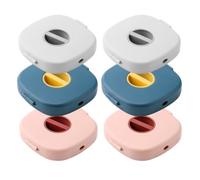 Didiseaon 6 Piezas Caja Organizadora para Cables de Datos Diseño Giratorio y Extensible, Material Abs Portátil para Ordenar y Guardar Cables de Carga en Escritorio Color