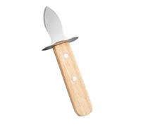 Didiseaon Abridor de Ostras para Abrir Almejas y Ostras con Mango Ergonómico de Acero Inoxidable de Madera Ligero en Barbacoas y Viajes