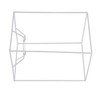 Didiseaon Estructura Cuadrada para Pantalla de Lámpara de Techo y Sobremesa, Soporte de Hierro para Bricolaje y Manualidades en Espacios Interiores