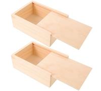 Didiseaon Portacerillas de Madera Natural 2piezas con Rascador para Encendido Fiable y Protección contra Humedad Adecuado para Manualidades y Decoración Hogar