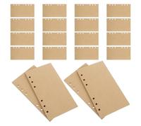 Didiseaon Recambios de Hojas Sueltas A6 de Papel Kraft sin Líneas, 160 Hojas en Blanco para Agenda y Planificador, Recarga de Papel de Relleno para Cuaderno y Diario de Viaje