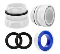 DIELOVEHUA 2 Piezas Adaptador Manguera Piscina, Kit Conector Piscina 4560,4560 Conector Manguera Piscina 40 mm a 1 1/2 Pulgadas, Compatible con Bombas de Filtro Intex Coleman