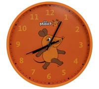 DieMaus Reloj de pared infantil naranja