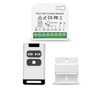 DieseRC Módulo Controlador de Persiana Enrollable Inteligente Inalámbrico con mando a distancia RF, Control WIFI de APP Tuya Compatible con Alexa/Google Home e Interruptor Manual