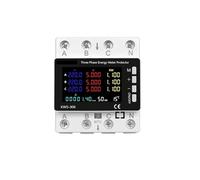 Diferencial Rearmable Disyuntor WiFi Medidor de potencia trifásico inteligente Sobrebajo voltaje Protector corriente Interruptor relé Energía KWh Temporizador 80A(A)