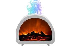 Difusor Chimenea Humidificador de Llama 12 Colores con Temporizador | Difusor de USB sobremesa 250ml con chimenea Para Hogar Apartamento Oficina Dormitorio Yoga SPA Meditación Sueño