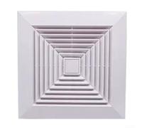 Difusor Cuadrado ABS 100mm Ventilación para techo Difusor Cuadrado(200mm)