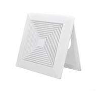 Difusor cuadrado de ABS blanco de 100 mm con salida de aire de techo a presión, antienvejecimiento suave para instalación de sistema HVAC en el hogar (150)