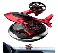 Difusor de aire solar para coche, purificador de aire giratorio alimentado por energía solar, ambientador de coche de avión bimotor, purificador de aire de larga duración para decoración de