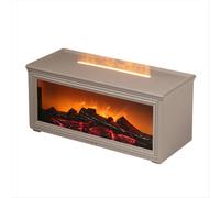 Difusor de aroma para chimenea, humidificador de llama creativo, sin agua, apagado automático con control remoto y luz nocturna realista, B