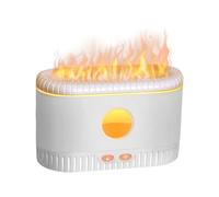 Difusor De Aromaterapia, Difusor De Aromaterapia con Efecto Fuego Y Humidificación, Ambientador Automático Sin Agua con Cambio De 7 Colores para Yoga Dormitorio Cumpleaños Y Apagado Seguro