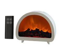 Difusor Humidificador de Chimenea Humidificador con Mando y Llama de 12 | Difusor de USB sobremesa 250ml con chimenea Para Hogar Apartamento Oficina Dormitorio Yoga SPA Meditación Sueño