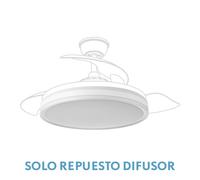 Abrila Bayomo Blanco - Accesorio Difusor Ventilador
