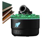 Difusores para aromaterapia - Difusor de perfume de aceite de torre de 13,2 x 14,2 cm, humidificador de fuego, luz volcánica de siete colores | Atomizador ultrasónico con protección de Speg