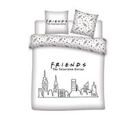 Aymax! Funda de almohada Friends Gabby's Dollhouse Queen 240x220 Microfibra Reversible Blanco