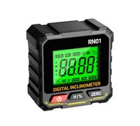 Digital Angle Finder - Pantalla automática, inclinómetro magnético de cuatro lados, pantalla LCD multifunción, regla electrónica de medición | dispositivo de nivelación para el procesamiento de