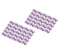 DIGITUS Clips de Colores para Cables de conexión RJ45 - organización por Colores de los Cables de Red - 100 Unidades - para Cables LAN Cat 5e, Cat 6 y Cat 6A - AWG 24/7 a 27/7 - Violeta