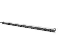 DIGITUS DN-95450 - PDU básica para TI - 24 Tomas C13 y 3 Tomas C19 - Enchufe de 16 A - 1 Fase - Montaje Vertical - línea de alimentación de 3 m - regleta de enchufes para armarios de Red y servidores
