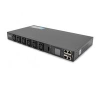 Digitus DN-DP-H1-12C13 Regleta de alimentación SMART PDU 1U, entrada IEC320 C20 16A/250V, salidas 12x C13, 16A